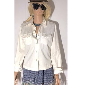 Vintage Levi’s Snap Front two horse brand dry goods long sleeve top Medium